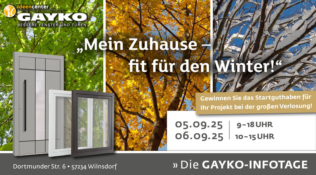 Die GAYKO Info-Tage Anfang September in Wilnsdorf.